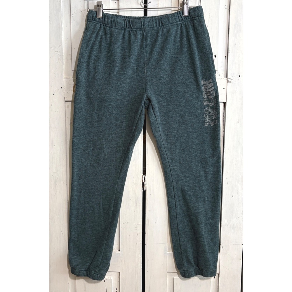 Volcom Kids Green Heathered Fleece Jogger Graphic Logo Large 12 Surf Skate